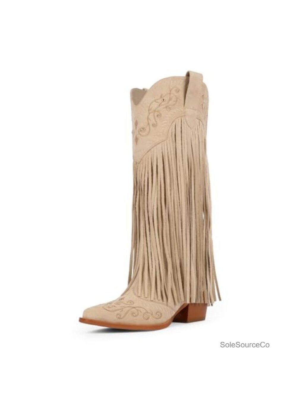 Fringe Cowboy Boots for Women Knee High Cowgirl Boots